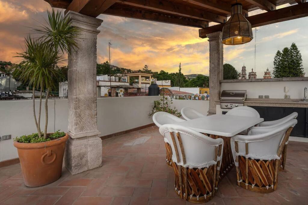 Elegant 3Br Home With Rooftop & Grill In Centro San Miguel 圣米格尔－德阿连德 外观 照片